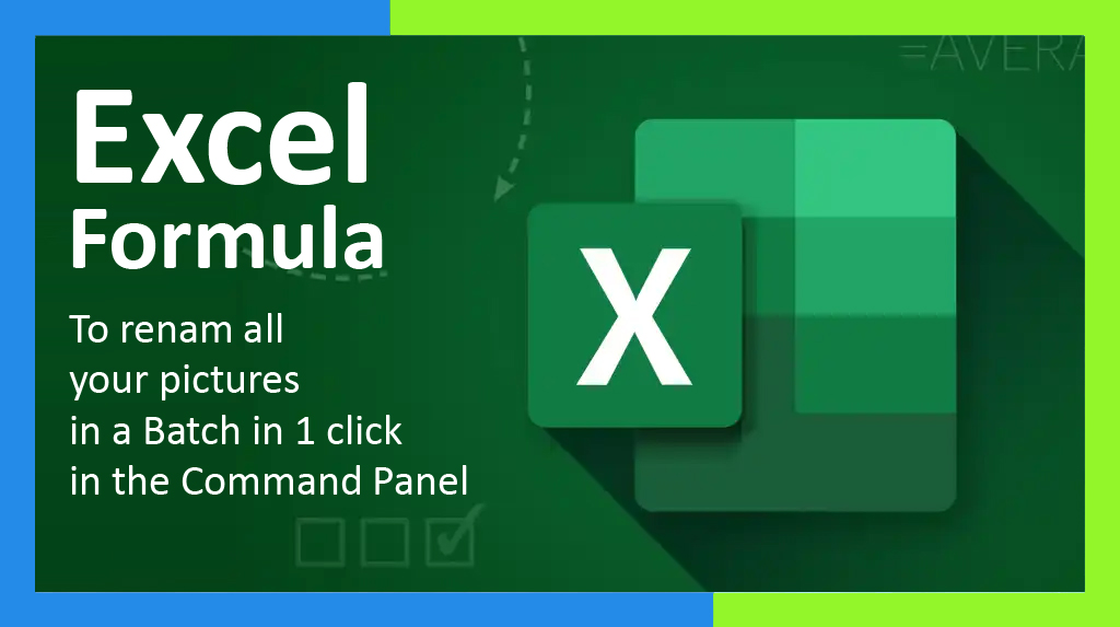Tutorial Excel Formula to rename picture with correct SKU in the CMD for your ecommerce