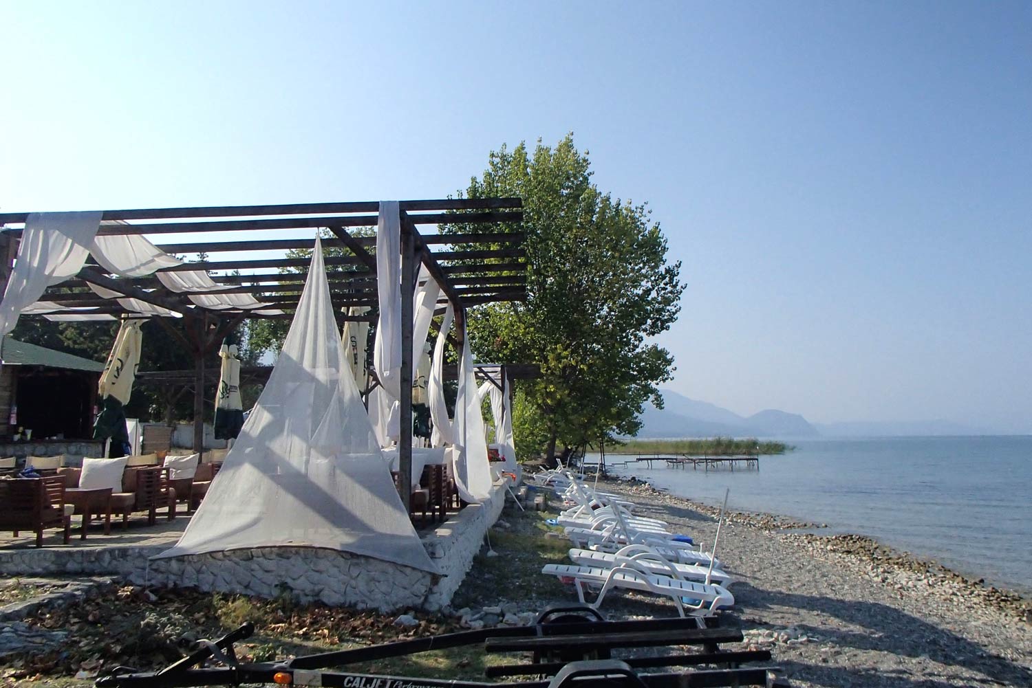 Outdoor terrace Lake Ohrid