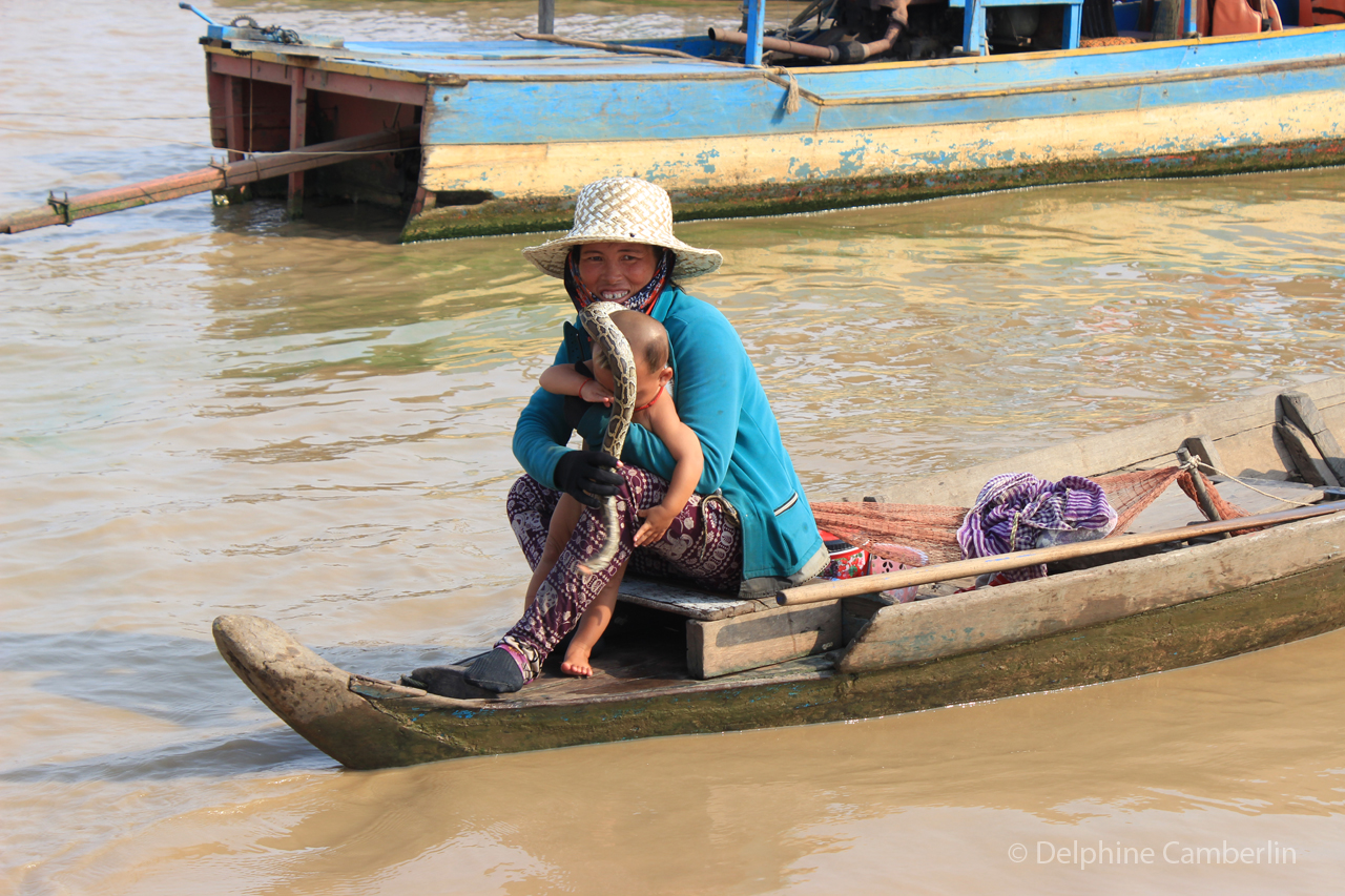 Tonle Sap Lake floating village, Cambodia
