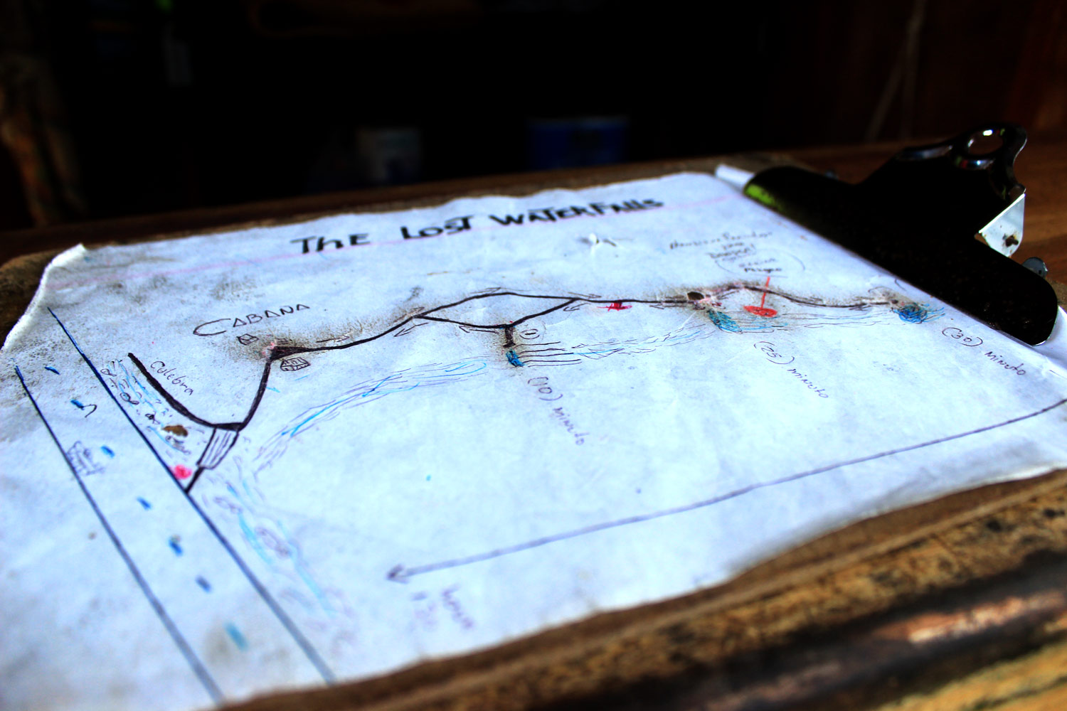 The Lost Waterfalls Map