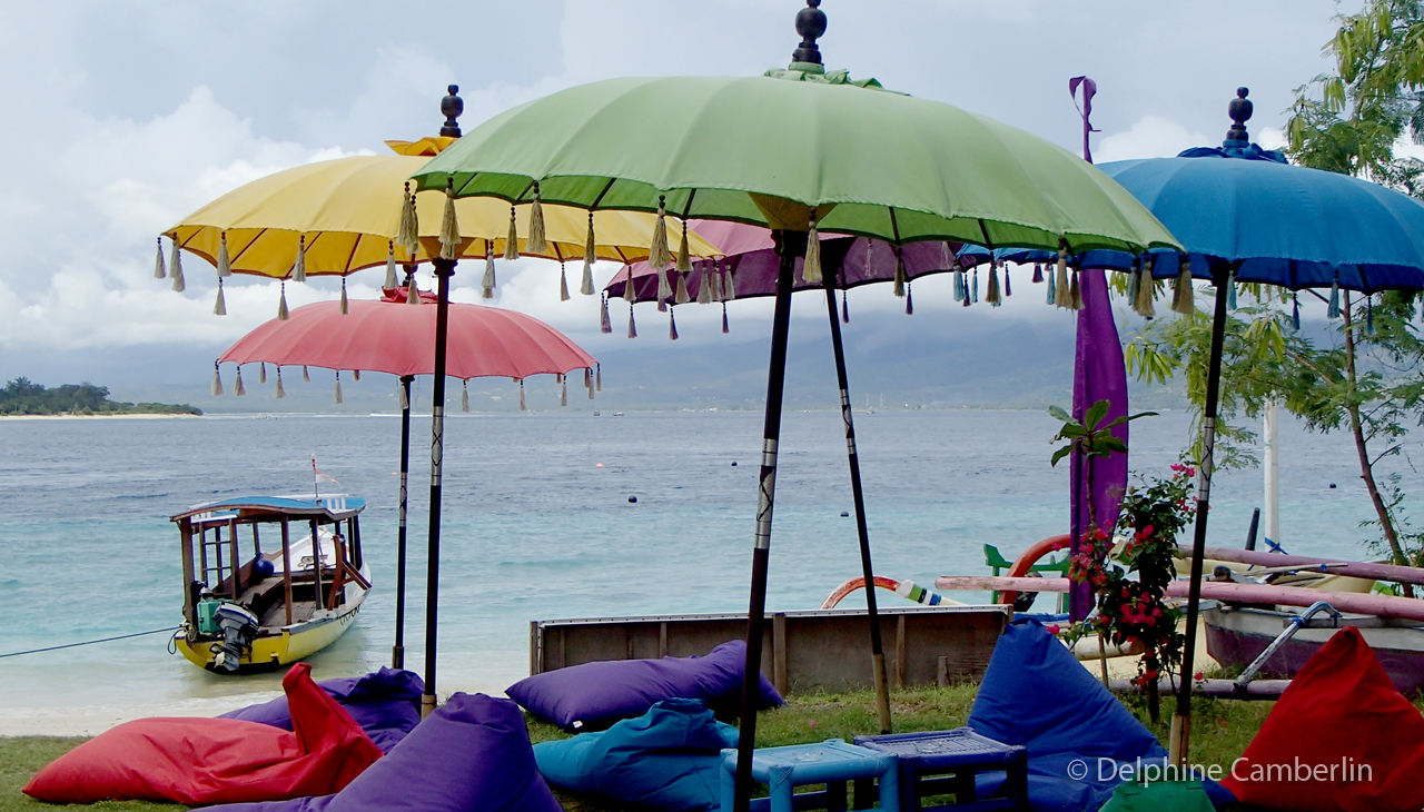 Colourful umbrellas Indonesia