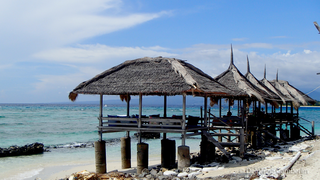 Beach huts Lombok