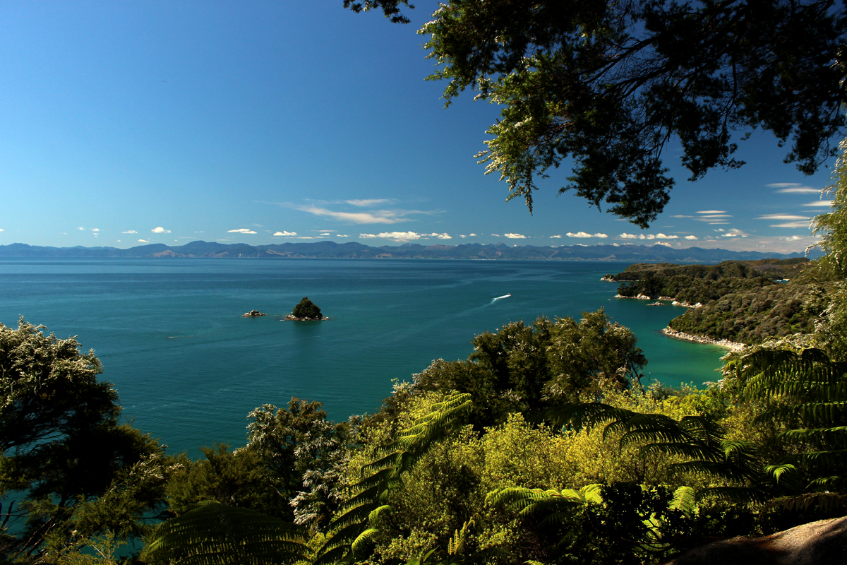 Abel Tasman National Park coastal sea view New Zealand