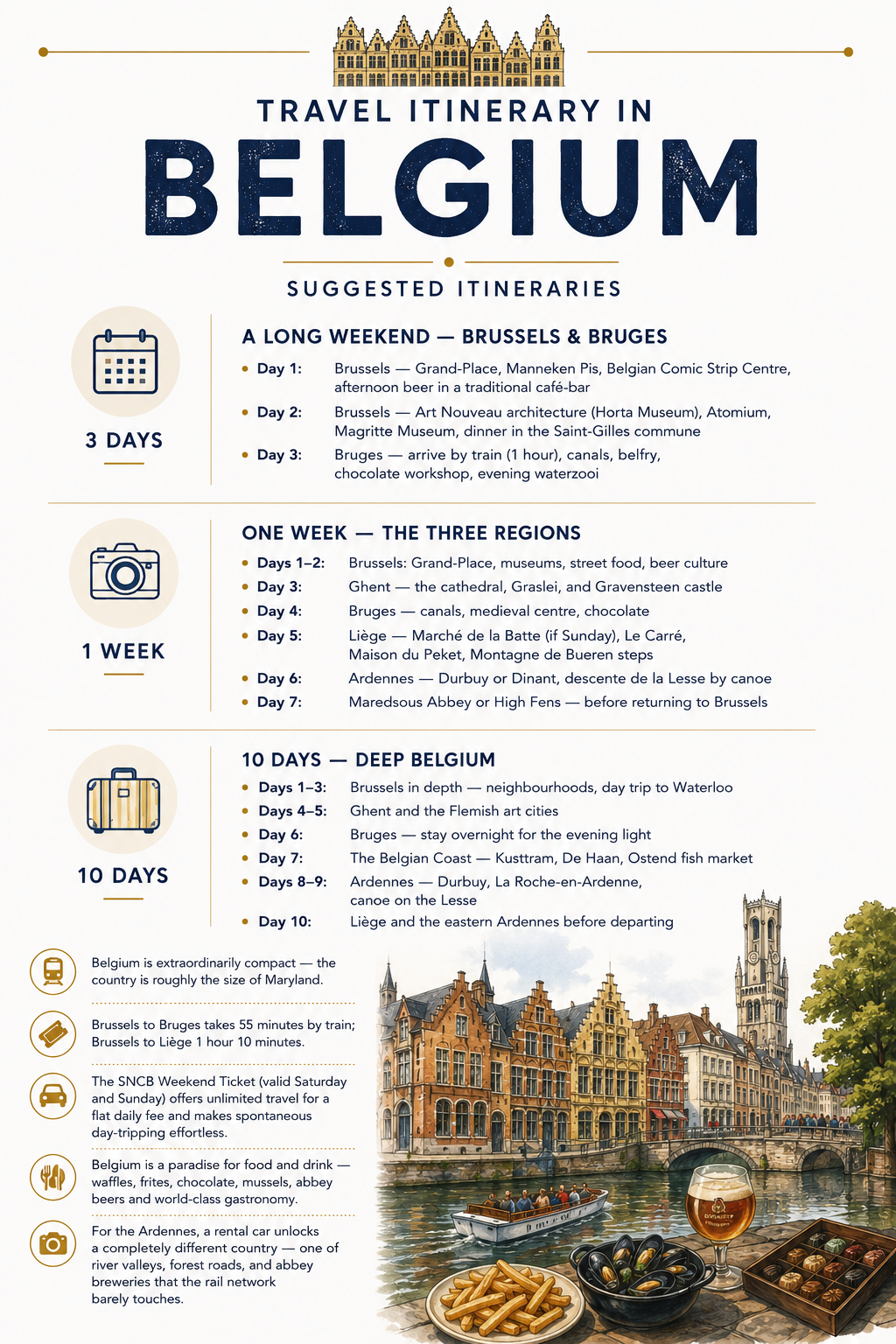 Itineraries in Belgium