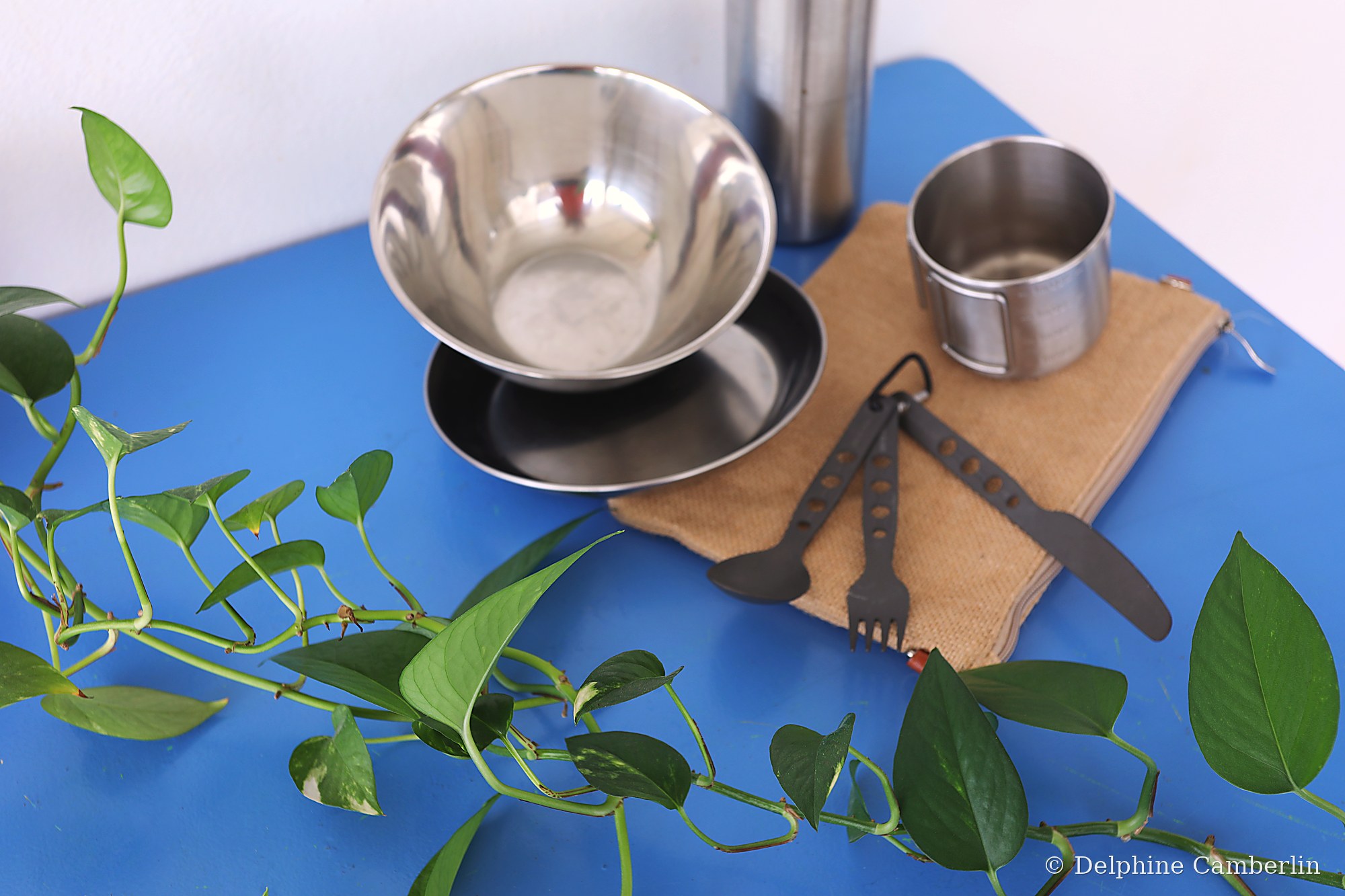 Reusable cutlery, bowl and cup set — eco travel kit
