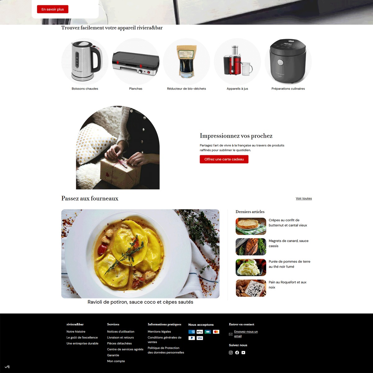 Riviera & Bar Shopify store